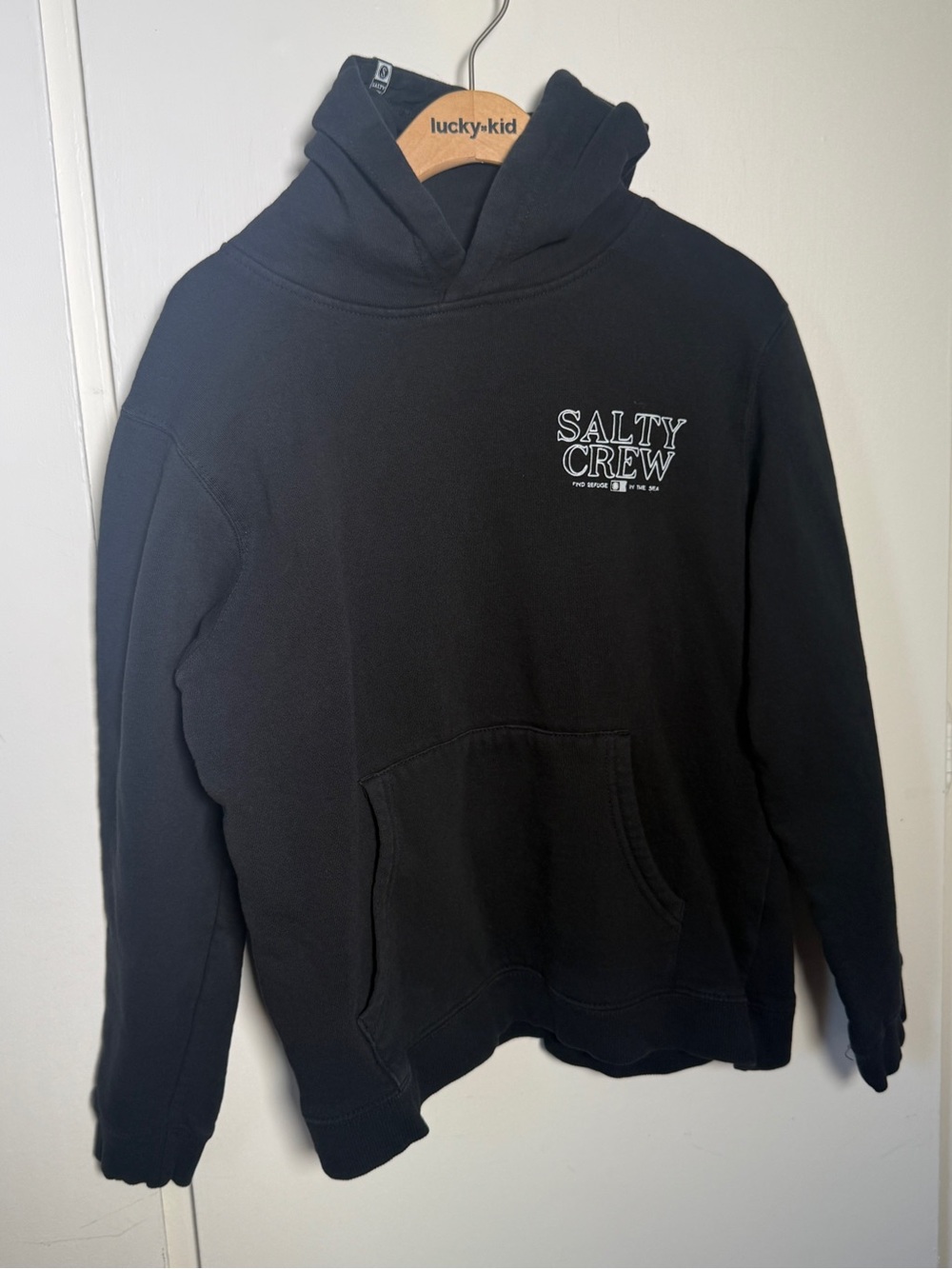 Salty Crew Kids Black Hoodie Graphic Sweatshirt XL